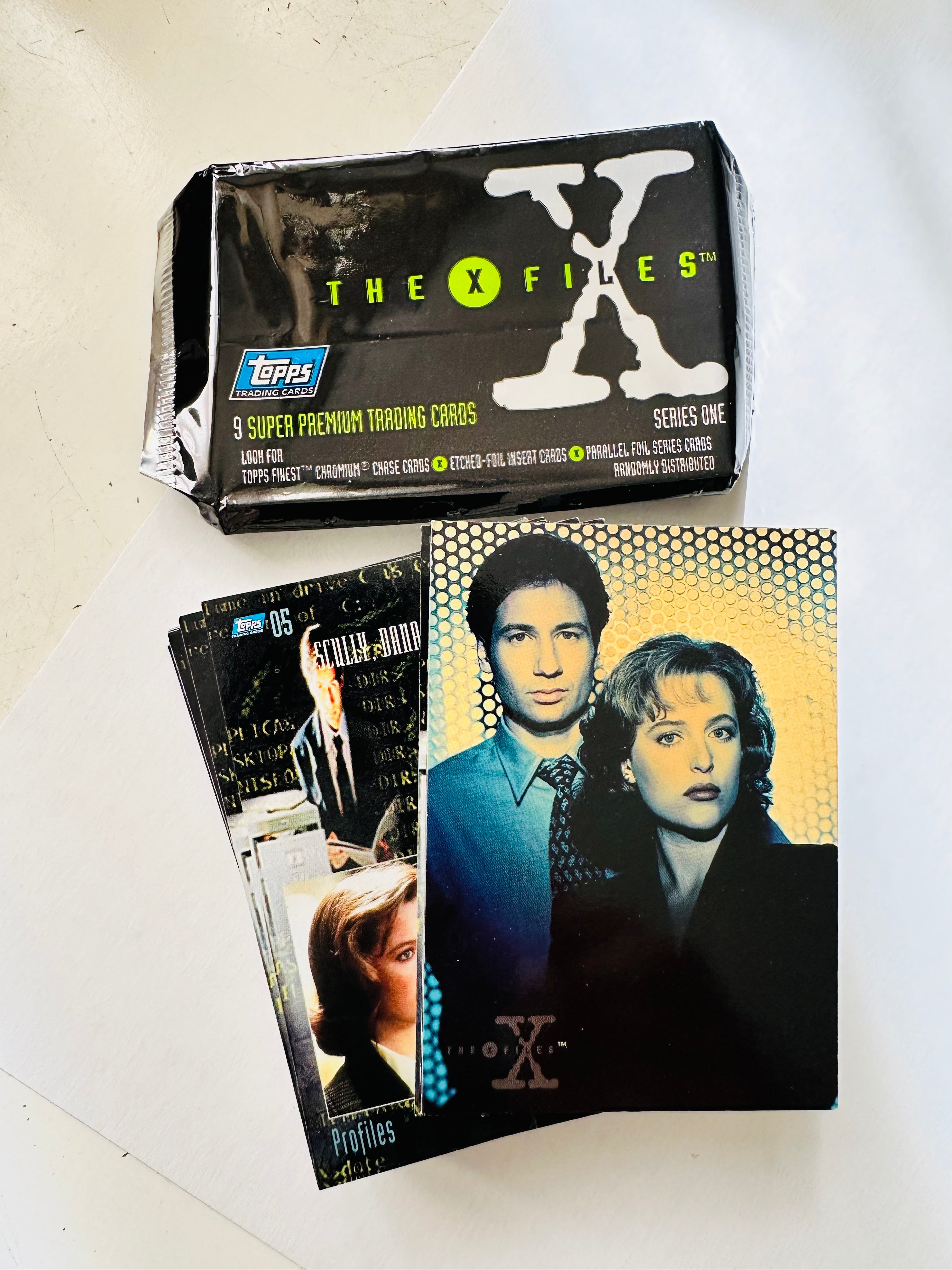 X-Files TV show series 1 cards set with wrapper 1990