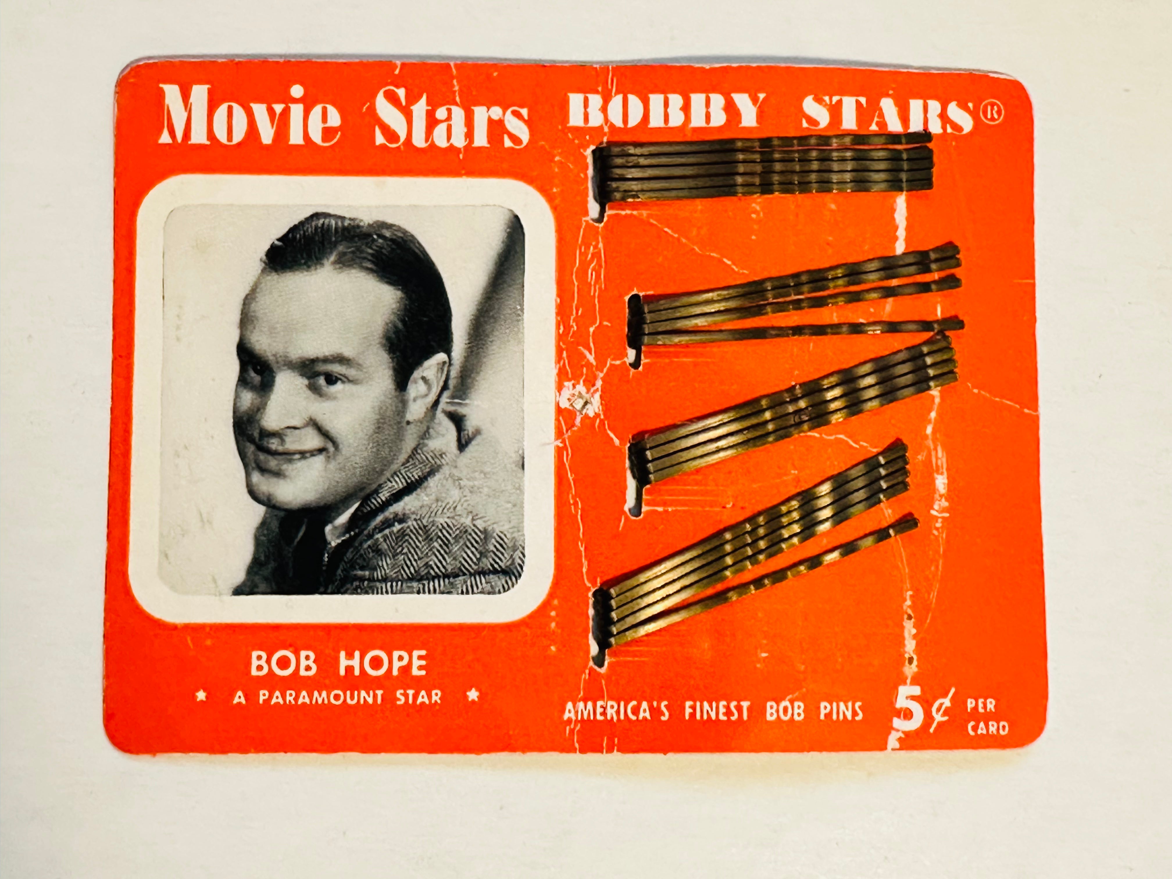 Bob Hope rare Bobby pins display cardboard ad 1950s