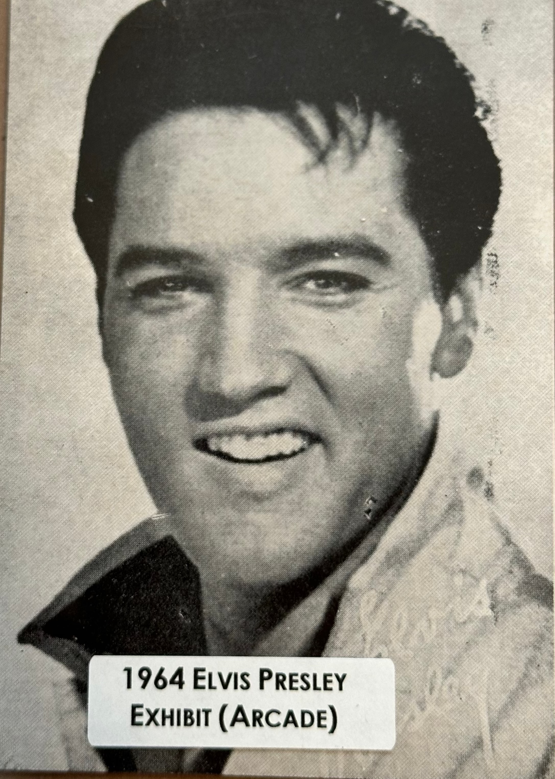 Elvis original 4x6 exhibit card 1964
