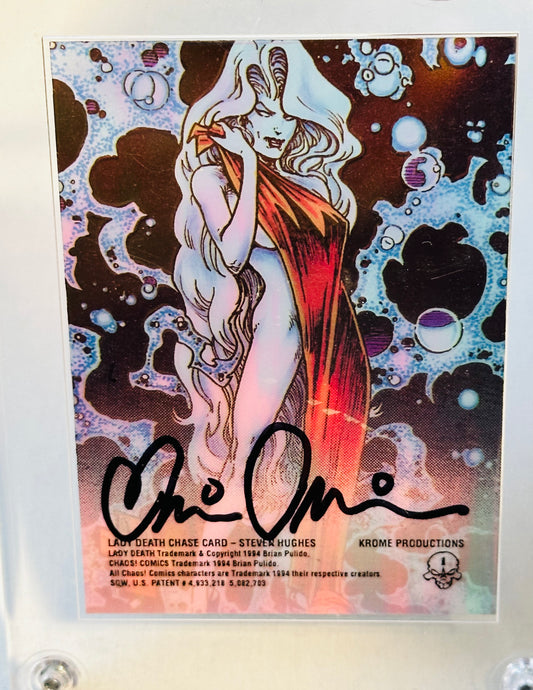 Lady Death Brian Pulido the creator autograph card 1994