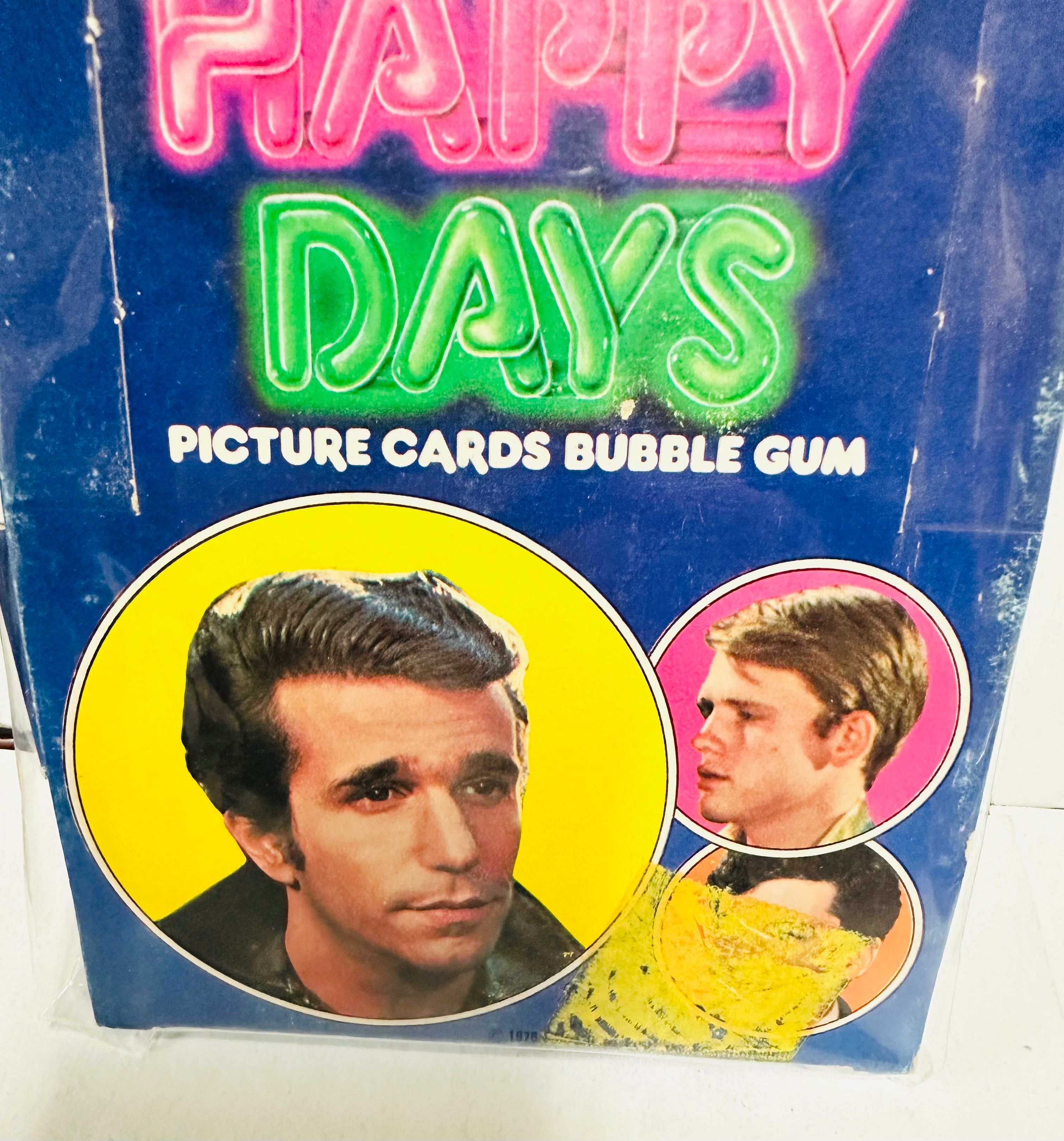 Happy Days Opc Canadian version TV show rare empty cards display box 1976