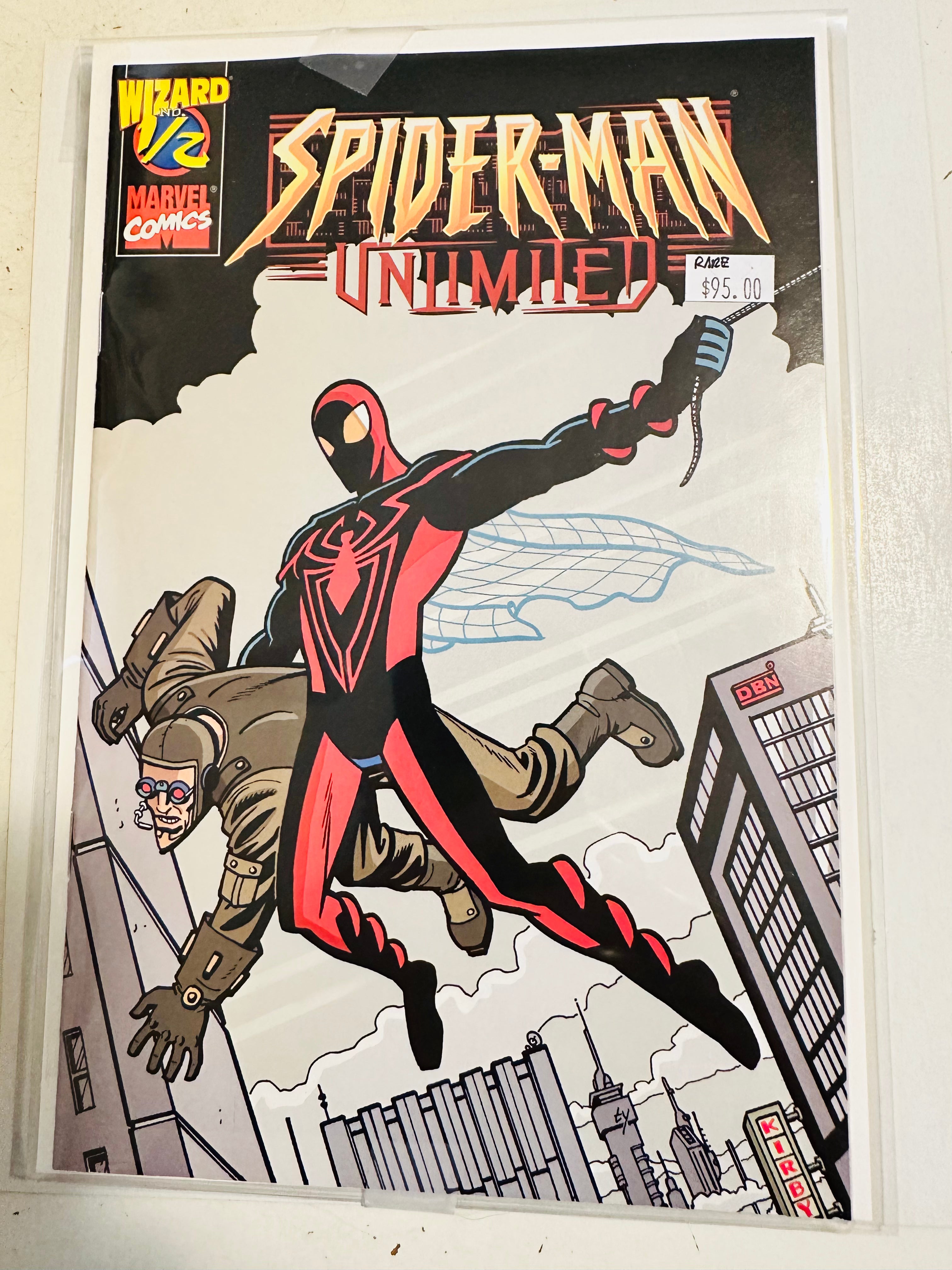 Spider-Man Unlimited #1/2 wizard high grade comic book 1999