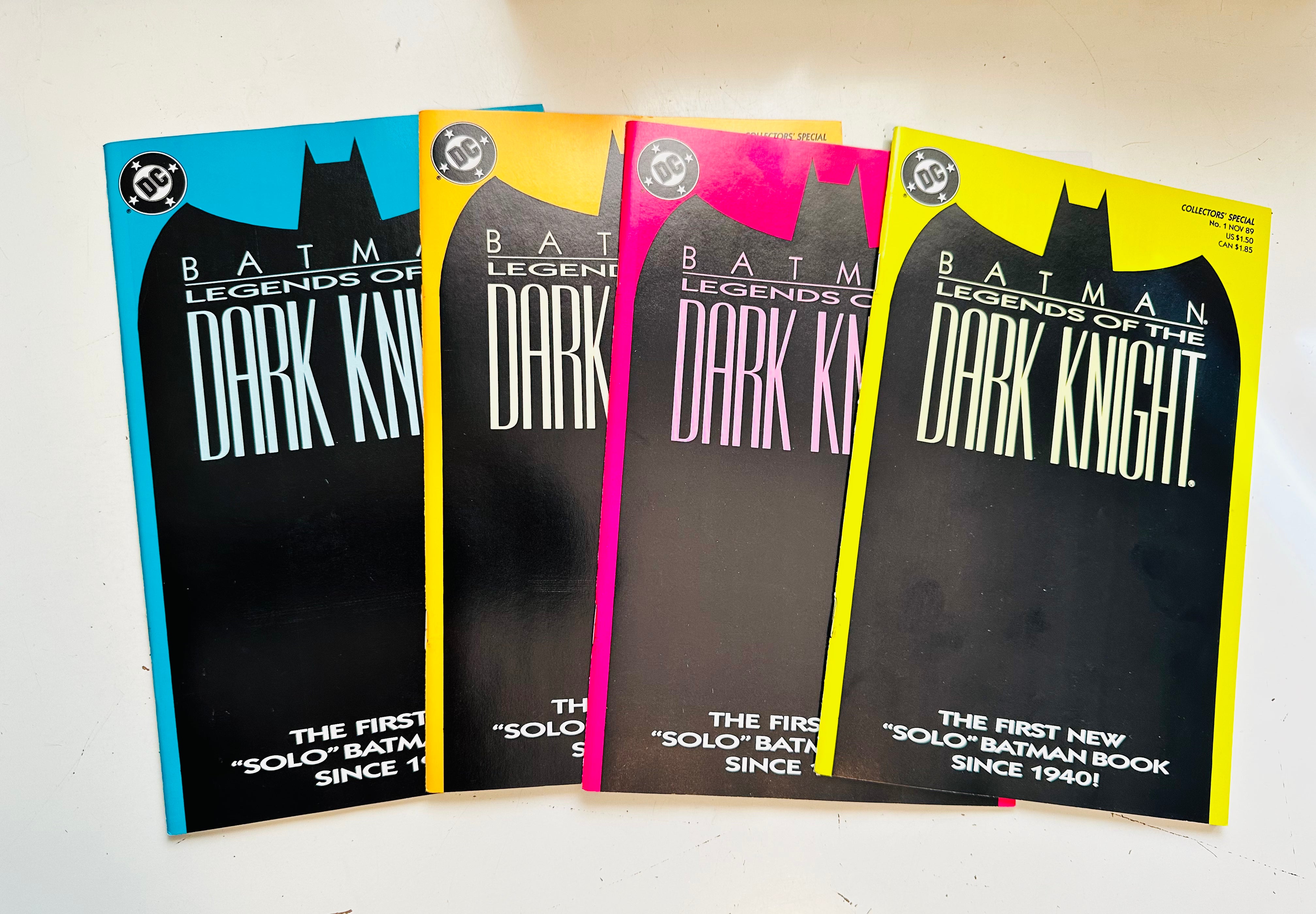 Batman Legends of the Dark Knight 4 high grade condition multi covers comics lot deal 1989