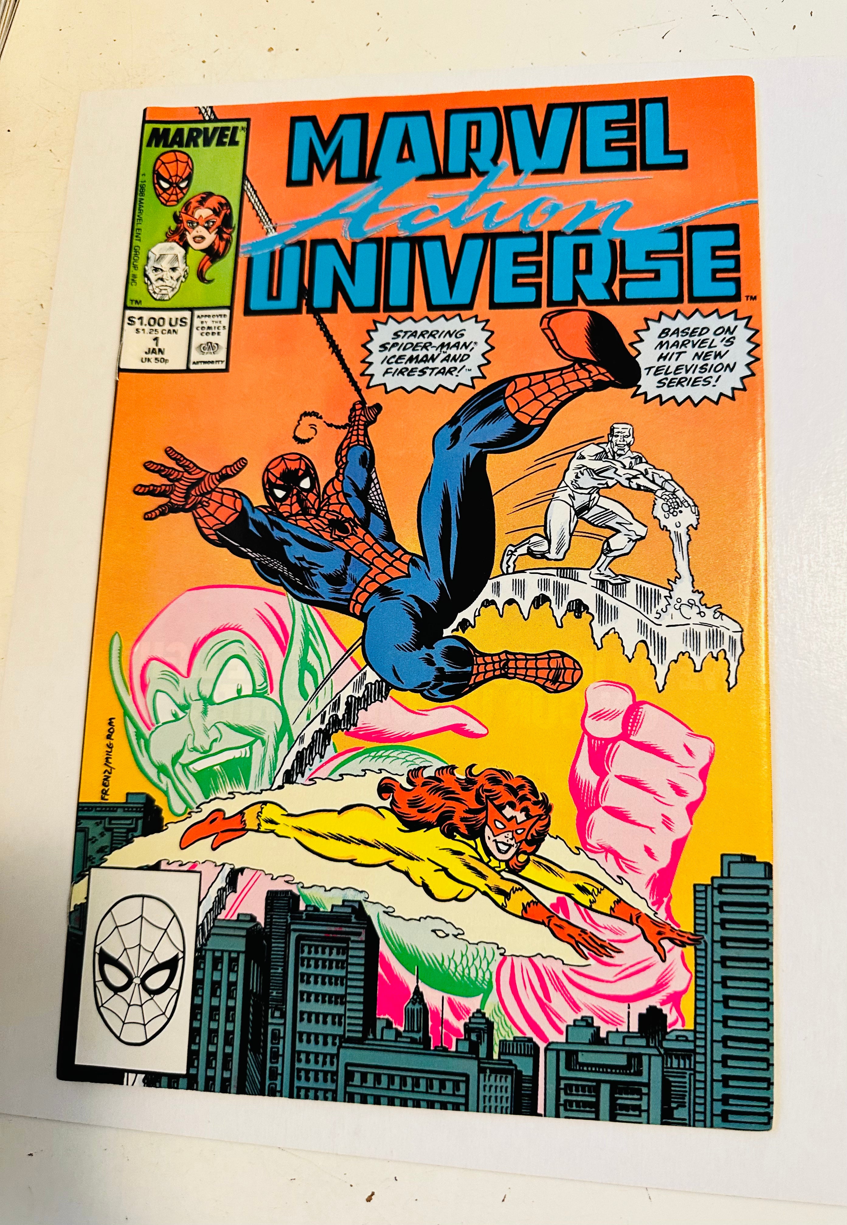 Marvel, action universe, first issue, comic book, high-grade, 1989
