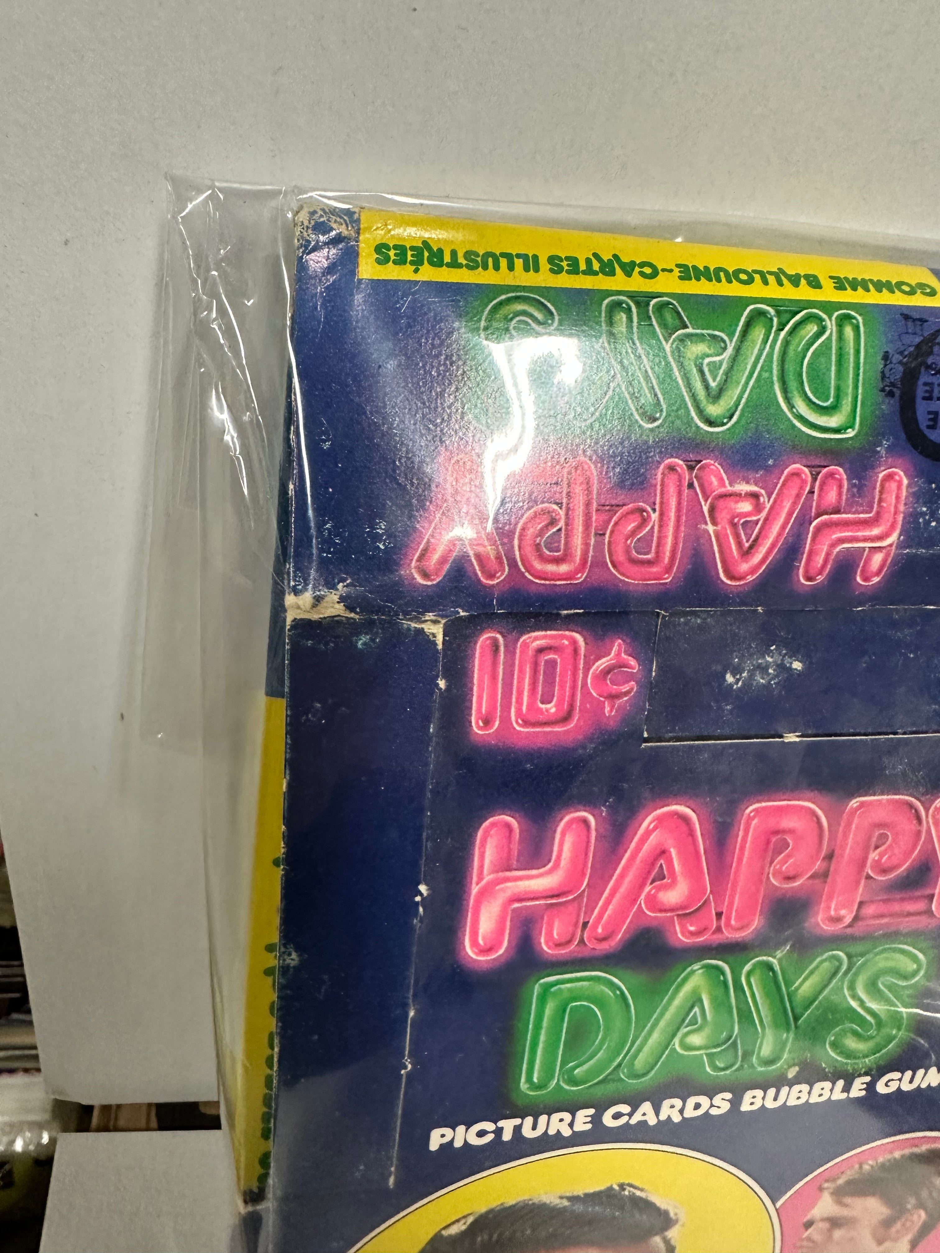 Happy Days Opc Canadian version TV show rare empty cards display box 1976