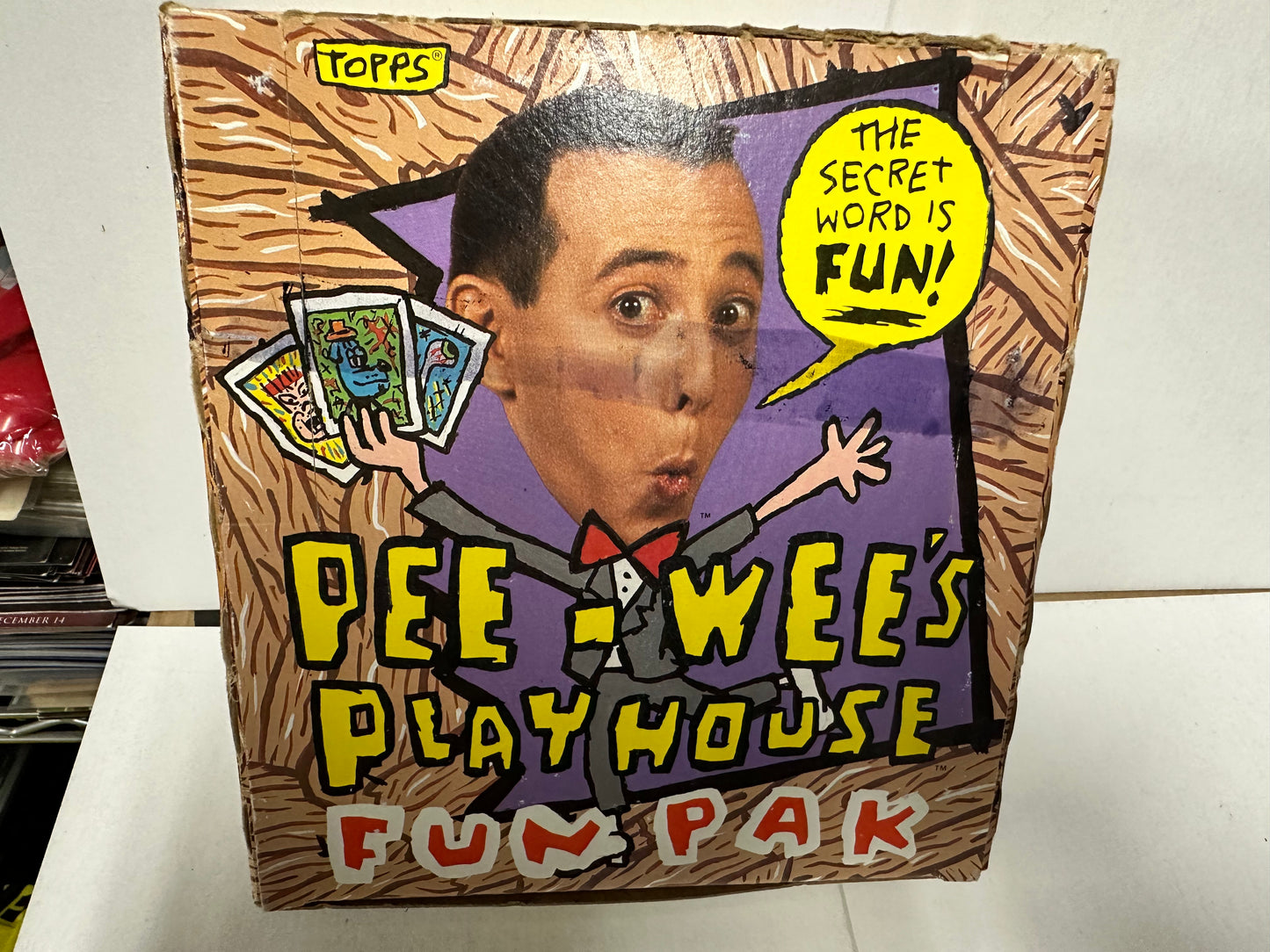 Pee Wees playhouse cards rare 24 sealed packs box 1988