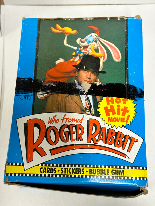 Roger Rabbit movie cards 36 packs box 1988