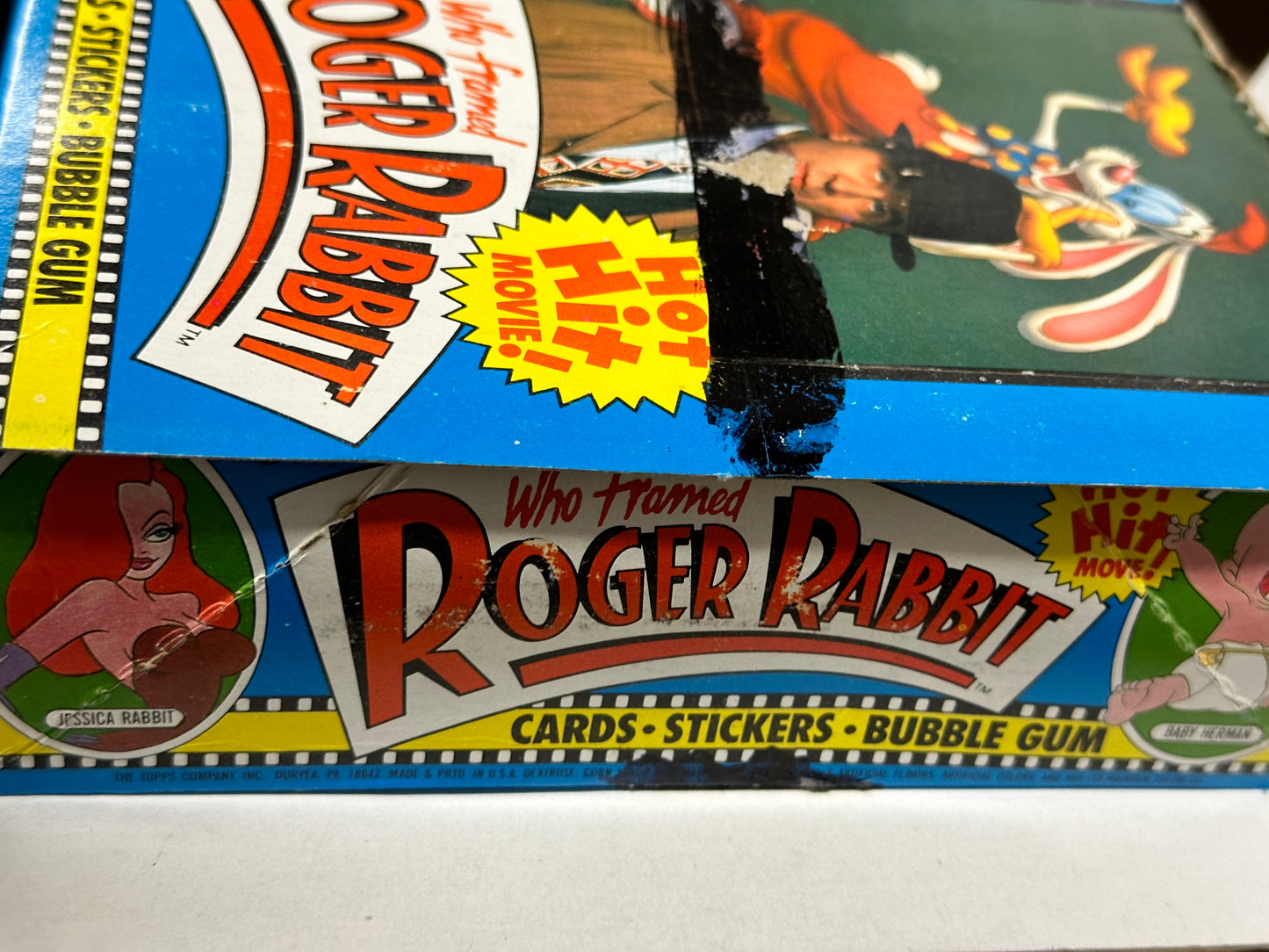 Roger Rabbit movie cards 36 packs box 1988