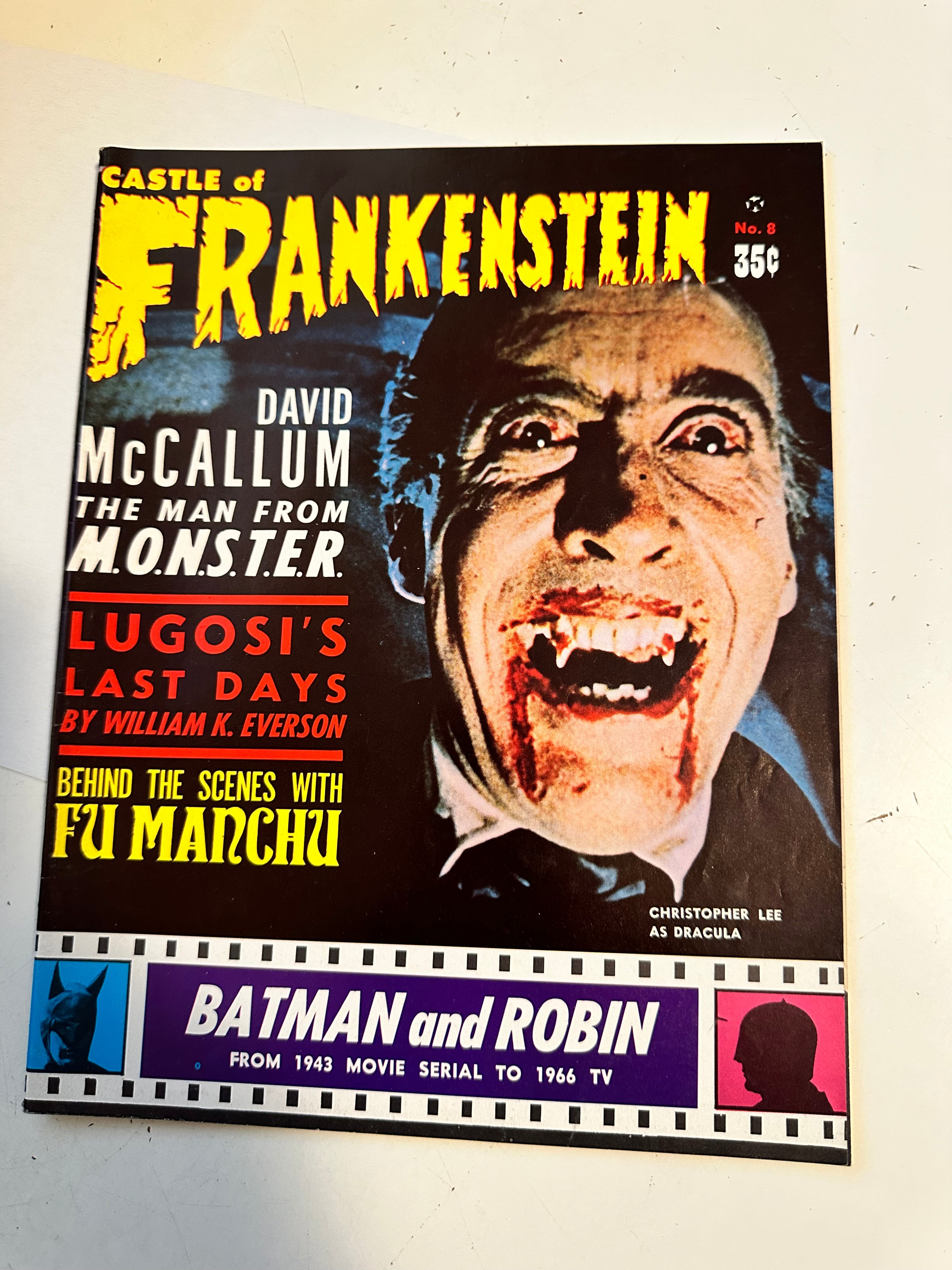 Castle of Frankenstein #8 high grade condition, horror magazine 1966