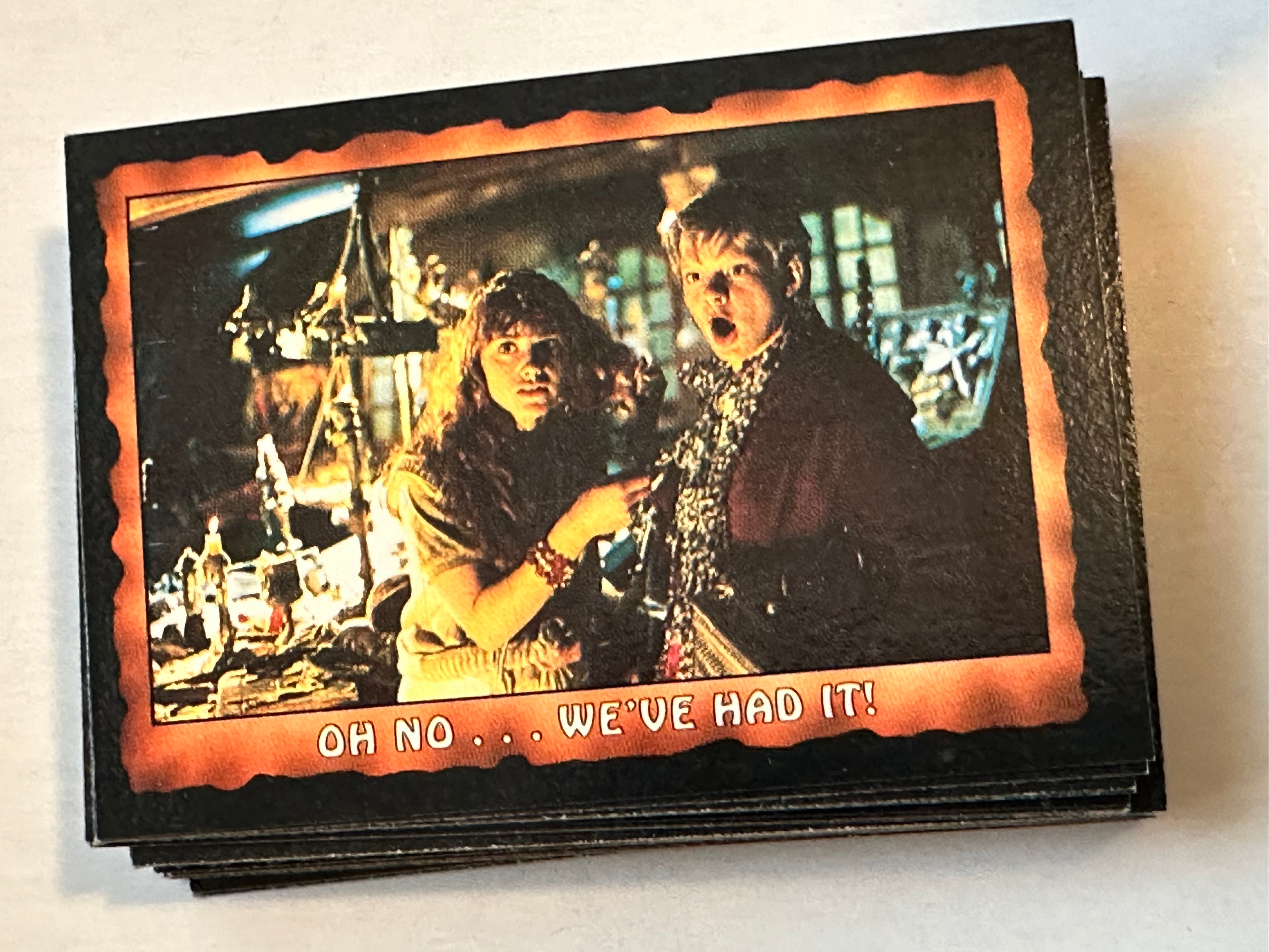 The Goonies rare Topps cards set 1985