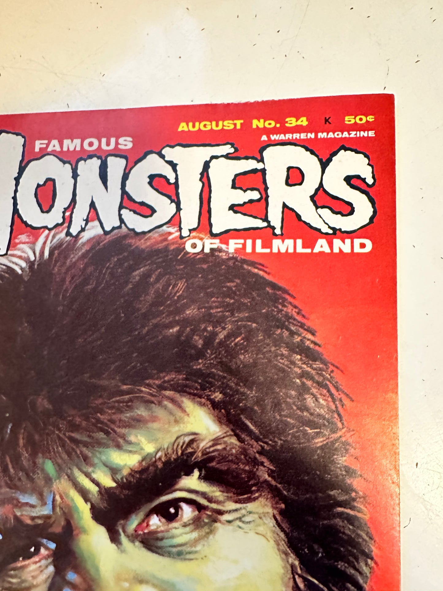 Monsters of Filmland horror magazine #34 high grade 1960s