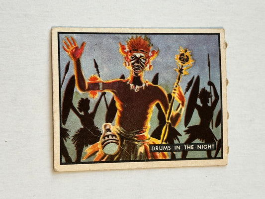 Bring Em Back Alive witch doctor rare high grade card Topps 1950