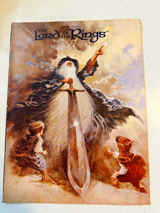 Lord of the Rings animation, rare movie program, 1978