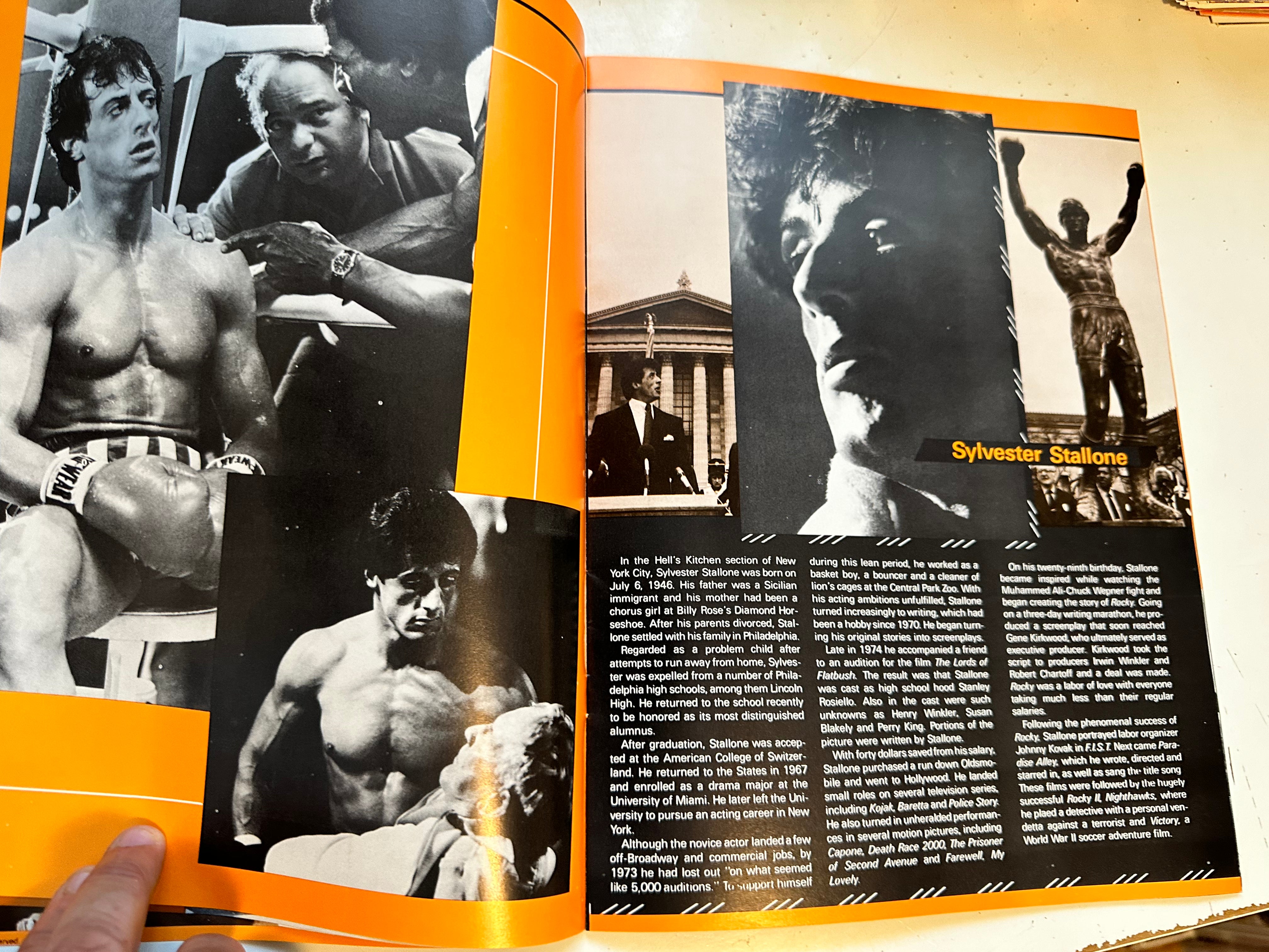 Rocky 3 rare movie Program 1982