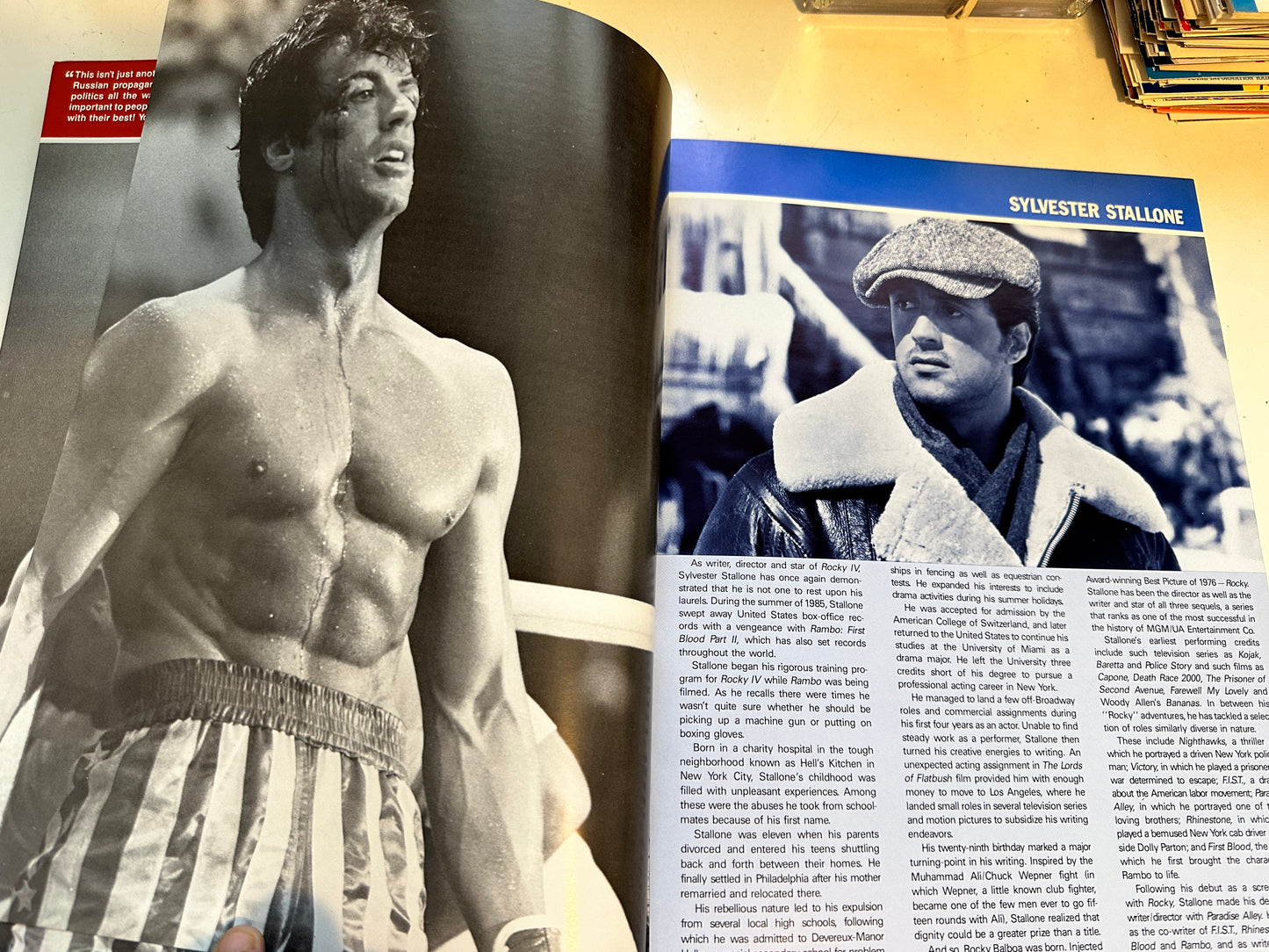 Rocky four rare movie program 1985