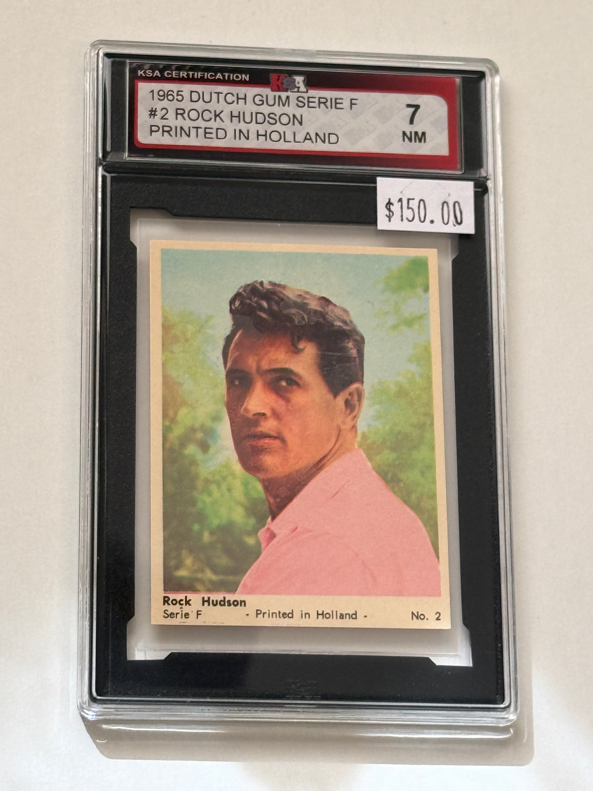 Rock Hudson movie star legend rare high grade card 1965