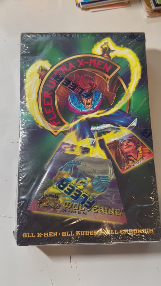 Fleer ultra X-Men chromium cards, factory sealed box 1995